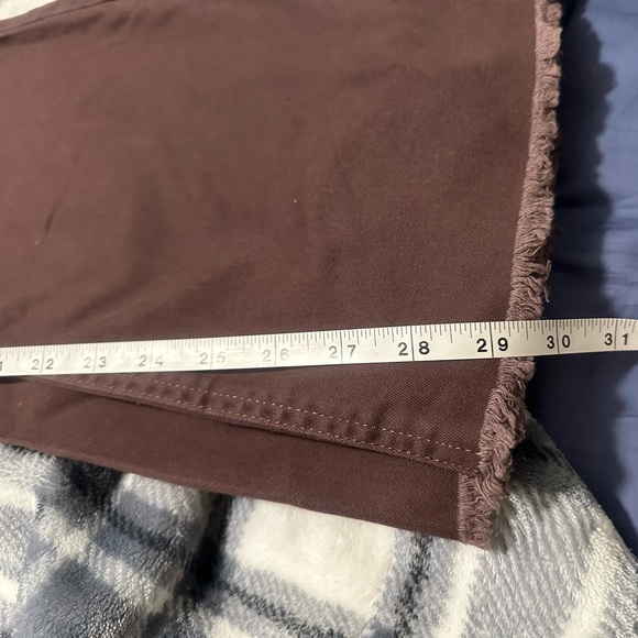 Brown wide leg jeans with adjustable waist, Size 1 - Picture 7 of 10
